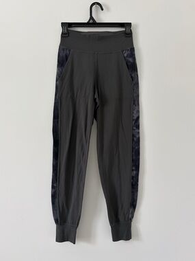 Lululemon Align Jogger Track Stripe Graphite Grey Diamond Dye Pitch Grey 27in 4